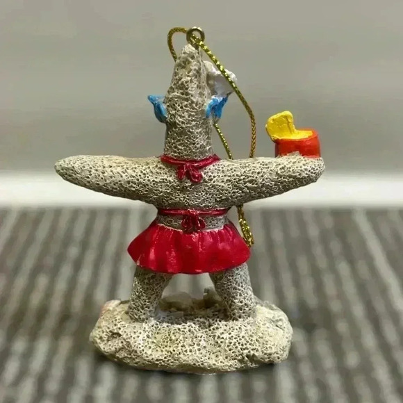 Beach Vacation Starfish Snorkeling Christmas Holiday Ornaments | Set of 2 - Picture 3 of 6